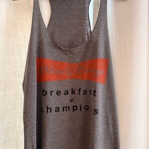 Grey Graphic Tank Top